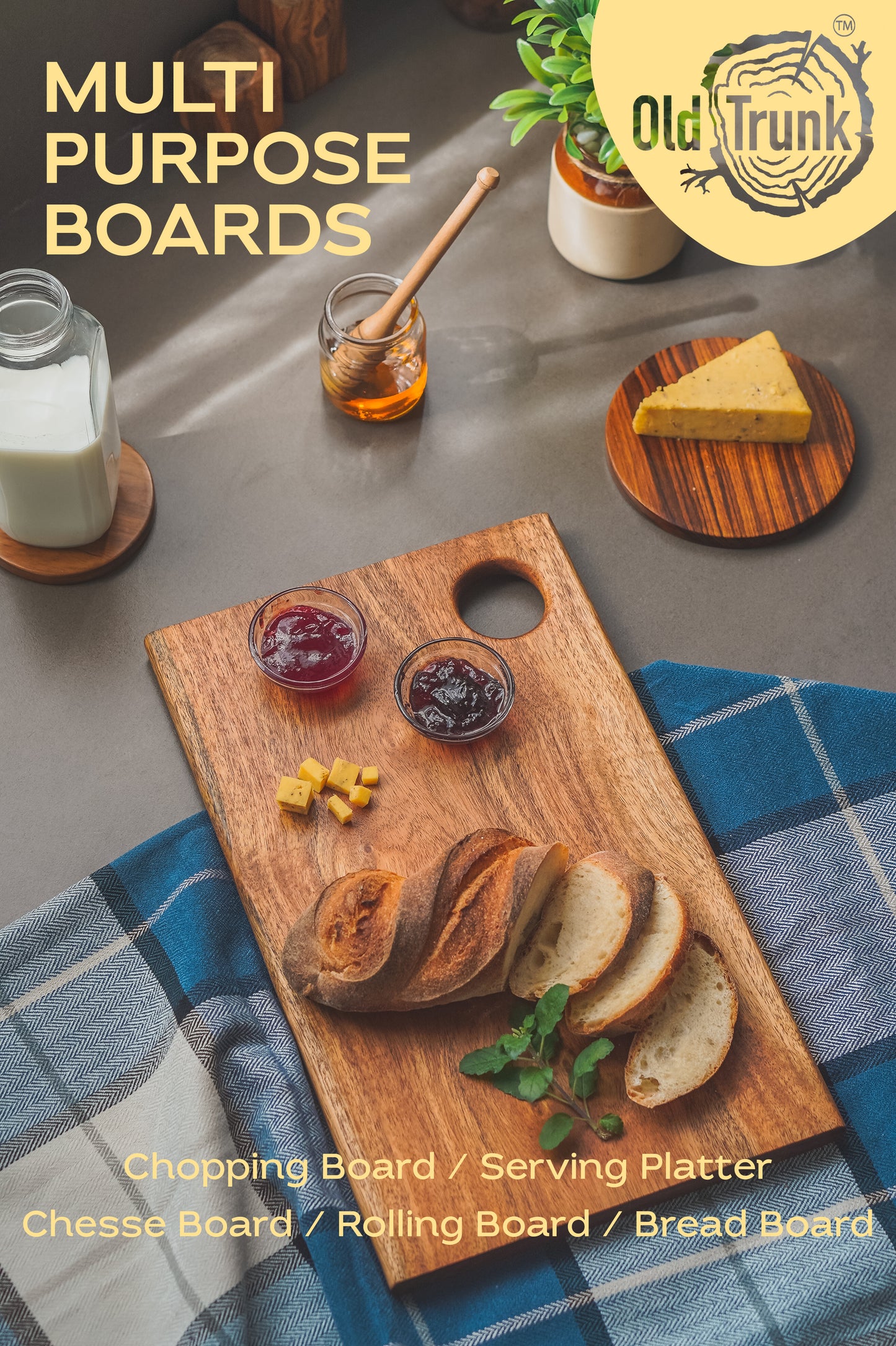 STANDARD CHOPPING BOARD - ACACIA WOOD